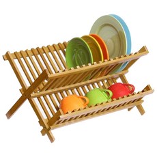 Plus Living 竹製折疊式盤架, 木質