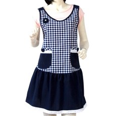 Hongdaesunhuisyap 可愛圍裙, 海軍藍, 1個