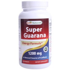 베스트네츄럴스 슈퍼 과라나 1200mg 타블렛, 1개, 180정