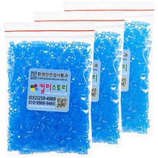 컬러스토리 싱글 컬러비즈, 투명파랑, 6개