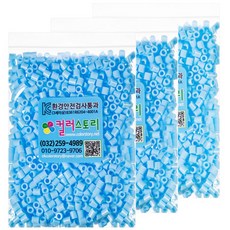 컬러스토리 싱글 컬러비즈, 연하늘, 6개