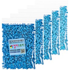 컬러스토리 싱글 컬러비즈, 진하늘, 5개