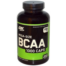 OPTIMUM NUTRITION 歐恩 Mega Size BCAA支鏈胺基酸膠囊 1000mg, 200顆, 1罐