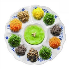 쯔비벨무스터 구절판 1p, 혼합색상, 1개