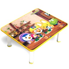 Pororo 卡通印花書桌, 黃色