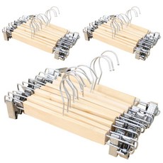 KAZT 木質褲裙衣架, 30入