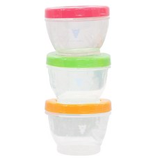 큐트베이비 베어이유식 용기세트(4pcs), 랜덤발송, 200ml, 4개