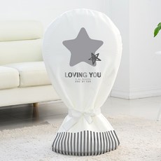 다샵 패브릭 지퍼식 선풍기 커버, 스타그레이