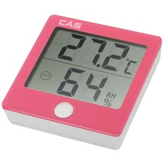 [카스] 디지털 온습도계 TE-301, 핑크, 1개