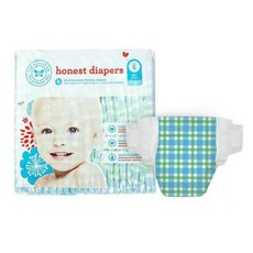 어니스트 Blue Gingham 기저귀 남여공용 밴드형, 6단계, 22매, 6단계, 22매