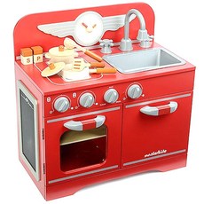 마스터키즈 키친센터 주방놀이세트, 레드, 1개
