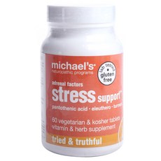 MICHAEL'S NATUROPATHIC-關閉 腎上腺因子壓力輔助素食 & 猶太潔食錠, 60顆, 1個, 60顆