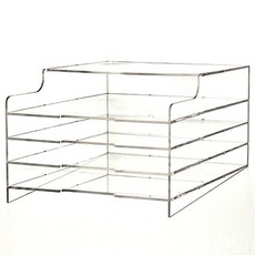 koo 壓克力文件盒, 透明度, 4層