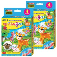 아모스 탱탱아이클레이 3000, 흰색+빨강+노랑+파랑