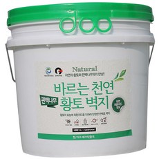 내추럴 바르는천연황토벽지 편백나무, 황토색, 16kg, 1개