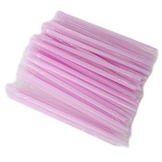 Tinapicnic 獨立包裝吸管 粉紅色, 150個, 1個