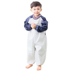 Plie 全身藝術禮服配色拉鍊款深藍心M, 奶油, 1 個