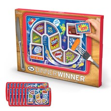 프레드앤프렌즈 디너위너 아동용 식판, 서퍼히어로레드 + 블루, 12개