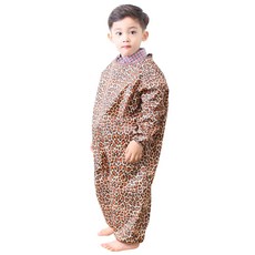 Plie 全身藝術禮服普通豹紋 S, 1 個, 棕色的