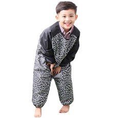 Plie 全身藝術禮服拼色拉鍊型豹紋L, 1 個, 灰色的