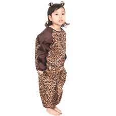 Plie 全身藝術禮服拼色拉鍊型豹紋L, 1 個, 棕色的