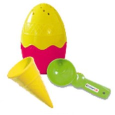 슈필스타빌 매직 에그 물앤모래놀이 세트, 레드+옐로우, 1개