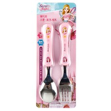 시크릿쥬쥬 스푼포크세트, 핑크, 2p (스푼 1p, 포크 1p), 1개