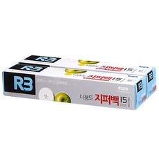 코멕스 R3 다용도 지퍼백 대형, 15매, 2개