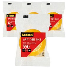 3M 스카치 다용도 테이프 550 리필형, 4개