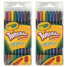 크레욜라 트위스트 색연필, 8색, 2개