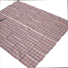 媽咪藝術 雙面防水露營墊 粉紅格紋, 1個