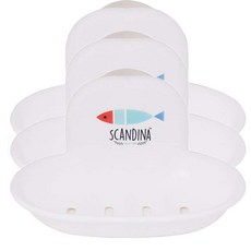 SHABATH 黏貼式肥皂架, 3個, 魚形