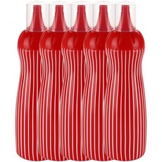 아폴로산업 스트라이프 케찹병 1호, 480ml, 5개