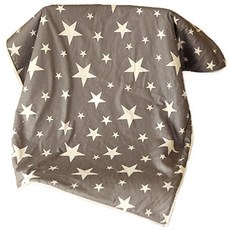 bebe chouette 星星印花超細纖維毯, 棕色