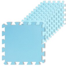 지앤마 퍼즐매트 12mm 10개입, 스카이, 10개