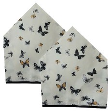 플리에 아동용 나비무늬 두건 2개