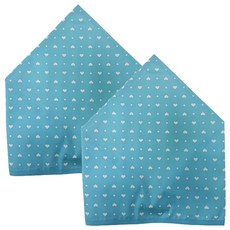 플리에 아동용 하트땡땡이 두건 2개