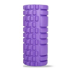 [카시야] 필라테스 입체형 요가 폼롤러 숏타입(15cmx34cm), 퍼플, 1개