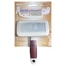 헬로도기 애견 슬리커브러쉬 M, 혼합 색상, 1개