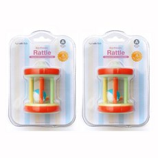 베지터블베이비 친환경 딸랑이, 드럼, 2개