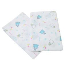 babybear 方形布尿墊 小熊 L號, Bebe, 2片