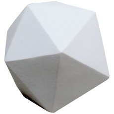 MORYARTS 幾何圖形 20面體 石膏像, 1 個, 13 x 13 厘米