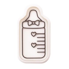 Dimeicli 寶寶派對 餅乾模具 + 壓模, 可愛奶瓶, 1套