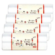 송이내 유니센스 위생롤백, 200매입 x 4개