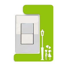 Homecoco 單聯開關蓋 路燈, 綠色