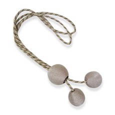 메종텍스타일 커튼 타이백 체리링, 베이지, 1개