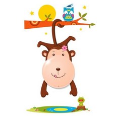 baby tomato Petit Deco LED觸控燈 + 裝飾貼紙, 奇奇猴