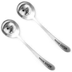 WICKER ROCKING 表情印花湯匙, 單一顏色, 2 個