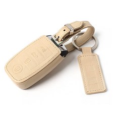 선진브이아이피 럭셔리 VIP 프리미엄 가죽 키홀더 기아신차 4버튼, 크림