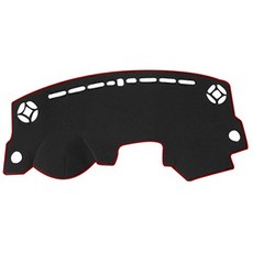 REX.D 防滑儀表板避光墊 內嵌式導航款 Morning All New, 1個, 黑色 + 紅邊